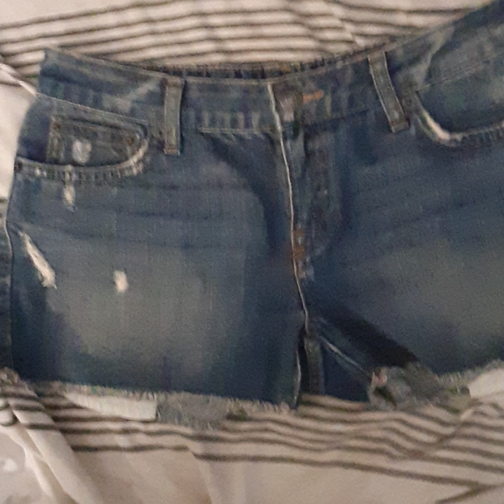 Ralph Lauren jean distressed shorts size 16